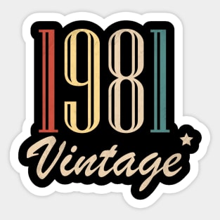 Vintage 1981 Sticker